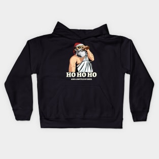 Funny Santa Beer Kids Hoodie